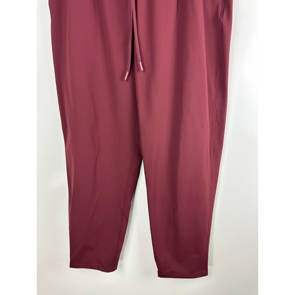 Lululemon Keep Moving Pant 7/8 High Rise Pockets Stretch Cassis Maroon Size 14 - Picture 3 of 13